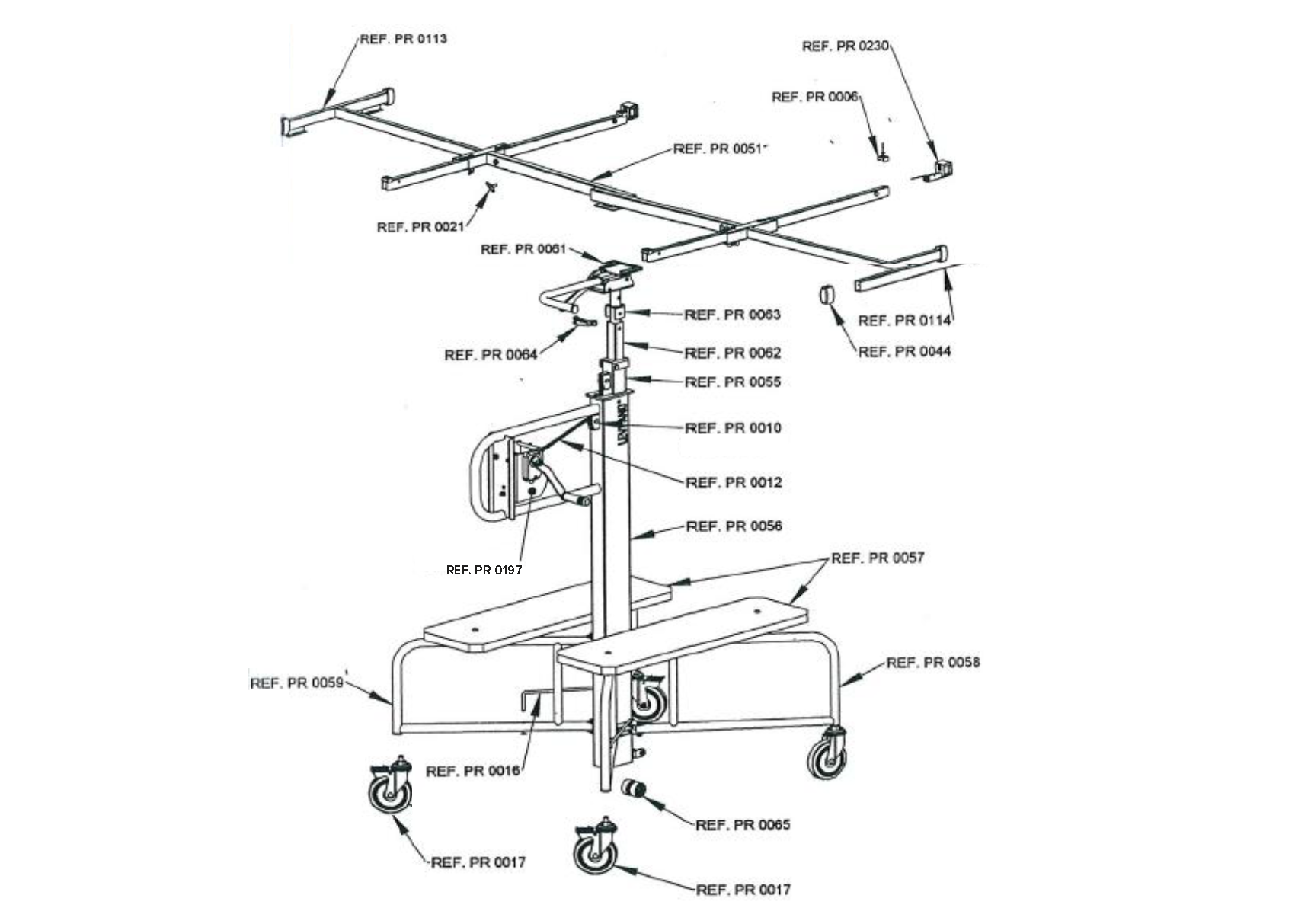 2012's exploded parts diagram