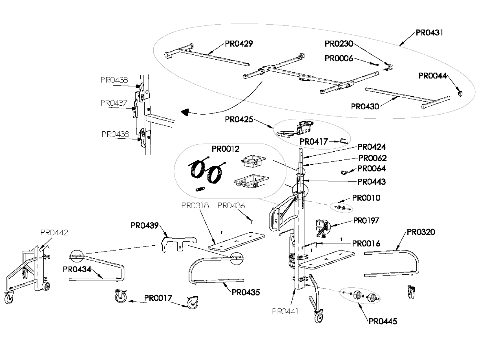 2021 Evolution's exploded parts diagram