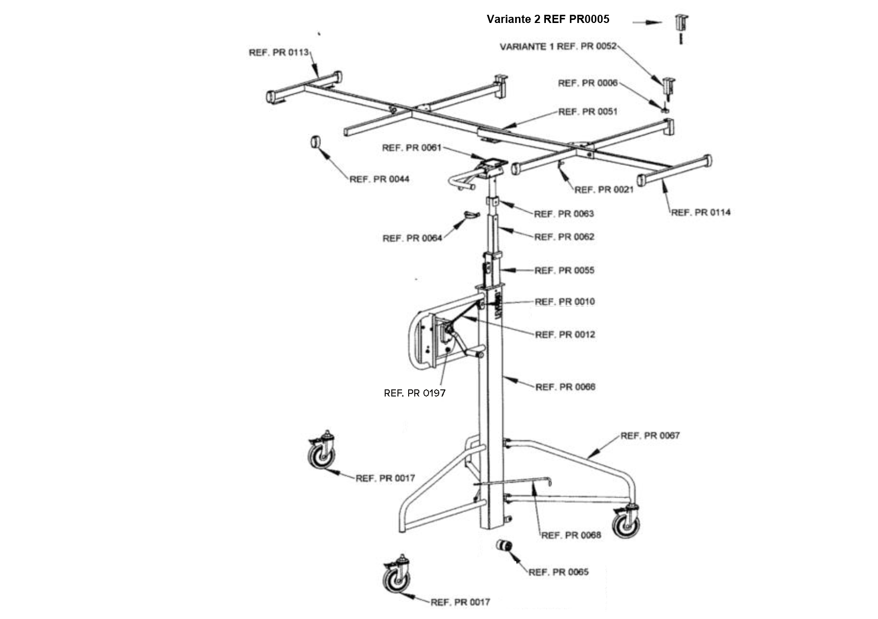 2010's exploded parts diagram