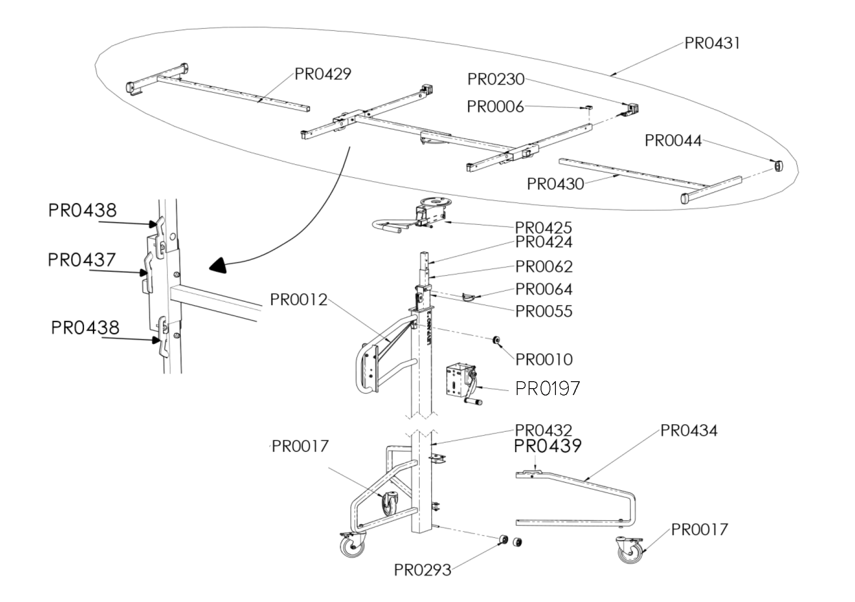 2019 Clip&Go's exploded parts diagram