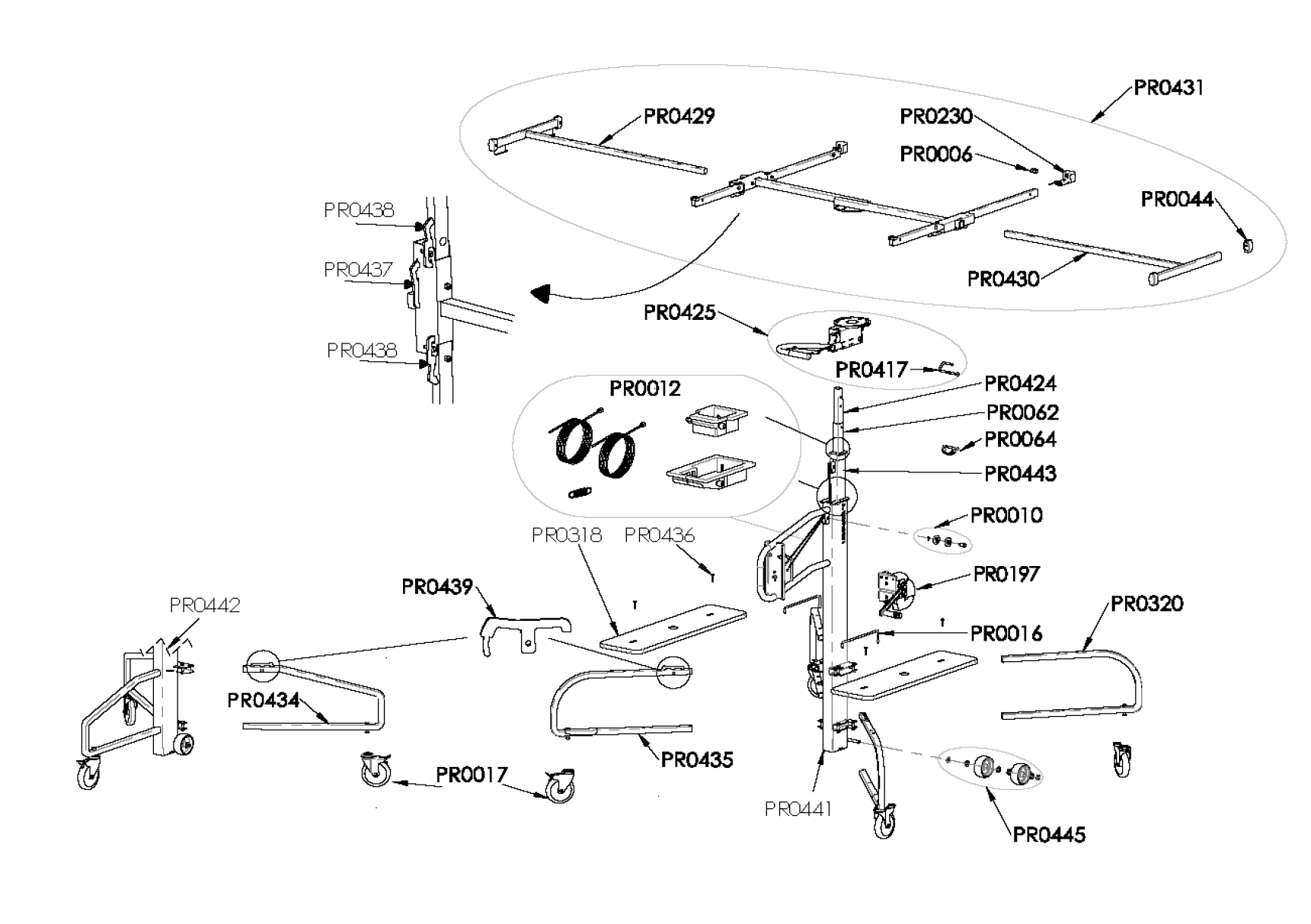 2021 Evolution's exploded parts diagram